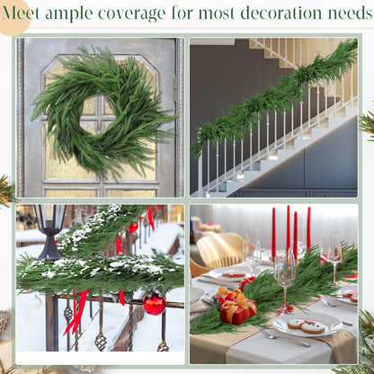 Christmas Artificial Greenery Garland for Fireplace