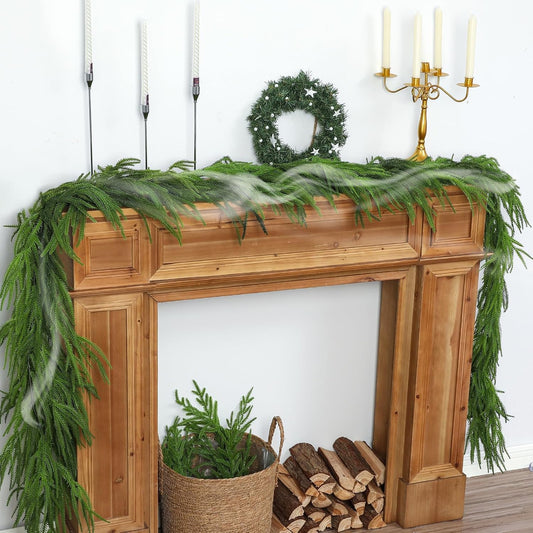 Christmas Artificial Greenery Garland for Fireplace